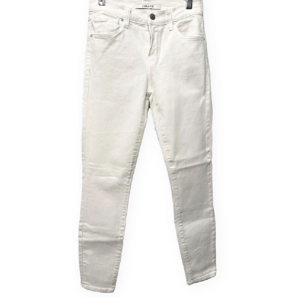 J Brand White Denim Skinny Jeans